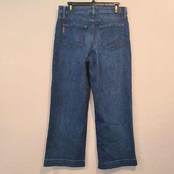 Paige Nellie Cropped Culotte Jeans in Linnea - Picture 5 of 7